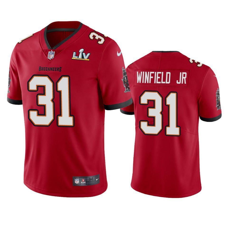 Men Tampa Bay Buccaneers #31 Antoine Winfield Jr Nike Red Super Bowl LV Limited NFL Jersey